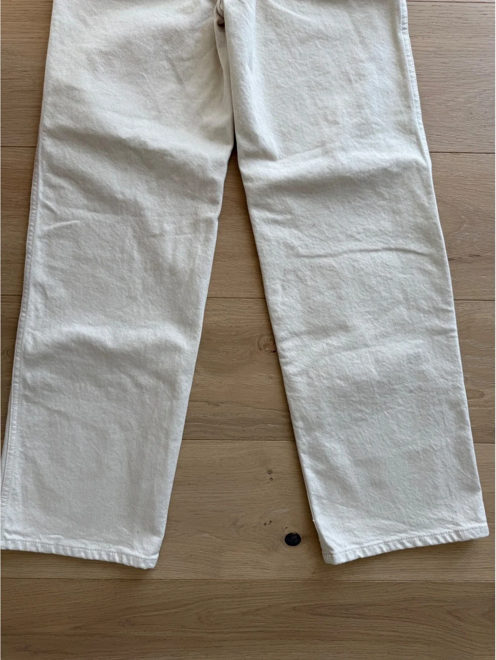 NWT J.Crew Slim-Wide High-Rise Jeans Size 25T Ecru Cream Semi-Stretch